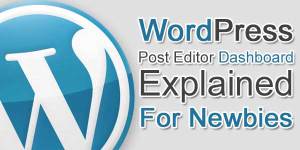 WordPress Post Editor Dashboard Explained For Newbies
