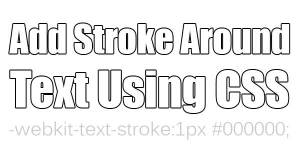 Add-Stroke-Around-Text-Using-CSS