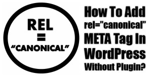 How-To-Add-rel=canonical-META-Tag-In-WordPress-Without-Plugin