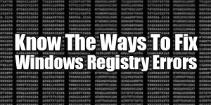 fix registry errors