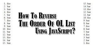 How-To-Reverse-The-Order-Of-OL-List-Using-JavaScript