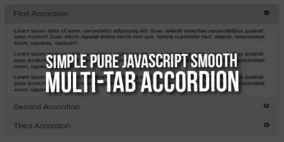 Simple Pure Vanilla JavaScript Smooth Multi-Tab Accordion - EXEIdeas ...