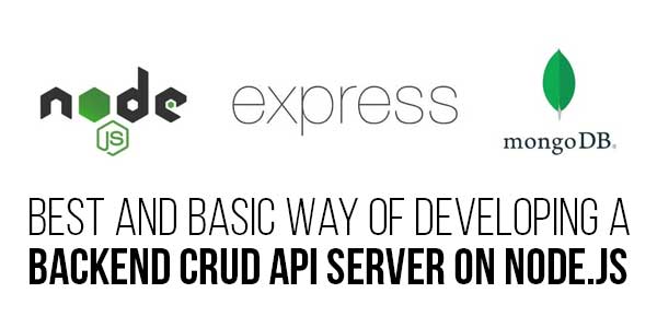 Best-And-Basic-Way-Of-Developing-A-Backend-CRUD-API-Server-On-NodeJS